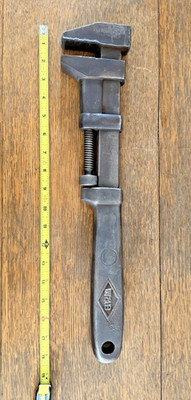 Antique Bemis & Call 18  Monkey Wrench Stamped Railroad Special Warranted SP Co