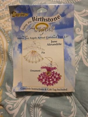 Lot of 5 Vintage Darice Birthstone Angels Bead Craft Kits Ruby Topaz Zircon...