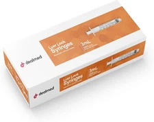 Dealmed Luer Lock Syringes, Disposable without Needles, Sterile, Single-Use... 