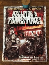 WWE Boneyard Match Poster Undertaker AJ Styles Good Brothers