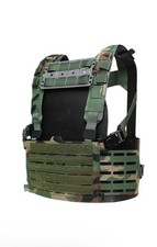 London Bridge Trading LBT-1961-LC Minimalist Chest Rig Woodland M81 Gods Plaid
