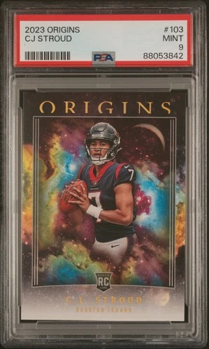 2023 PANINI ORIGINS #103 CJ STROUD ROOKIE RC PSA 9