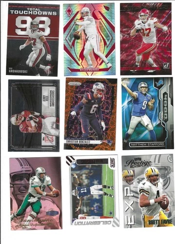 18 NFL Inserts/Parallels; Rob Gronkowski, Kyler Murray, Travis Kelce, Jerry Rice