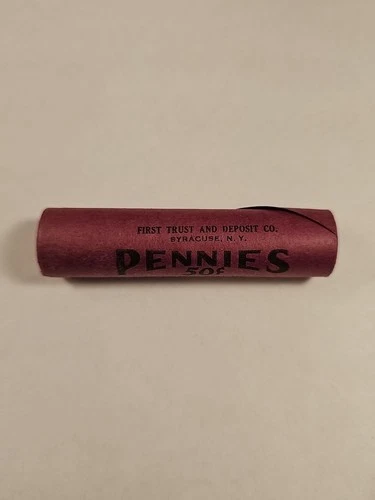 TAILS/REVERSE OBW ORIG BANK WRAP BU UNCIRCULATED LINCOLN WHEAT CENT PENNY ROLL