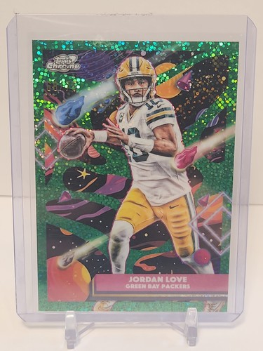 2025 Topps Cosmic Chrome Jordan Love #35 Green Space Dust /75 Packers