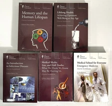 Lot of 5 Great Courses Better Living 20 DVDs + 5 Course Guidebooks SEALED