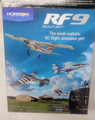 RealFlight RF9 RC Flight Simulator Software w/ Spektrum Interlink DXController