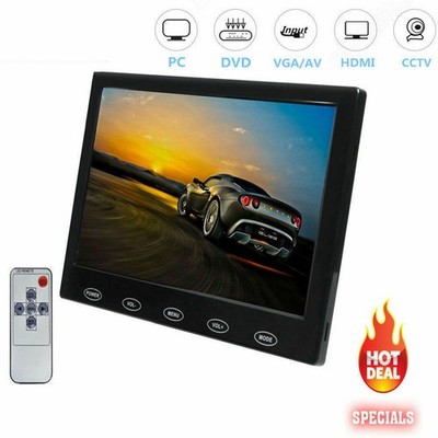 7'' CCTV Monitor 800x480/1024x600 HDMI VGA AV PC Monitor w/Speaker for Raspberry