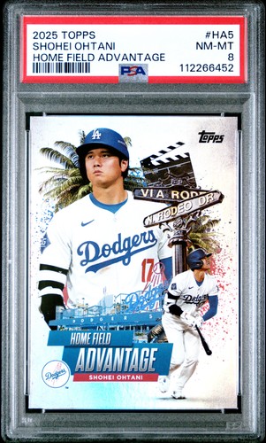 2025 TOPPS HOME FIELD ADVANTAGE #HA5 SHOHEI OHTANI PSA 8
