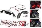 CARBON FIBER F & R DUAL LED SPOTLIGHT TAILLIGHT FOR 1/5 ARRMA RC OUTCAST 8S EXB