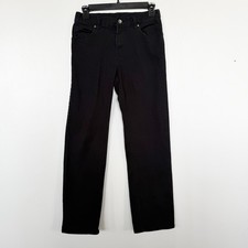 Faded Glory Boys Adjustable Waist Classic Straight Leg Black Jeans Size 16