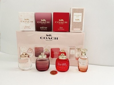 Coach New York 4 Pc Mini Set Eau de Parfum 0.15 oz Each for Women Gift Fragrance | eBay
