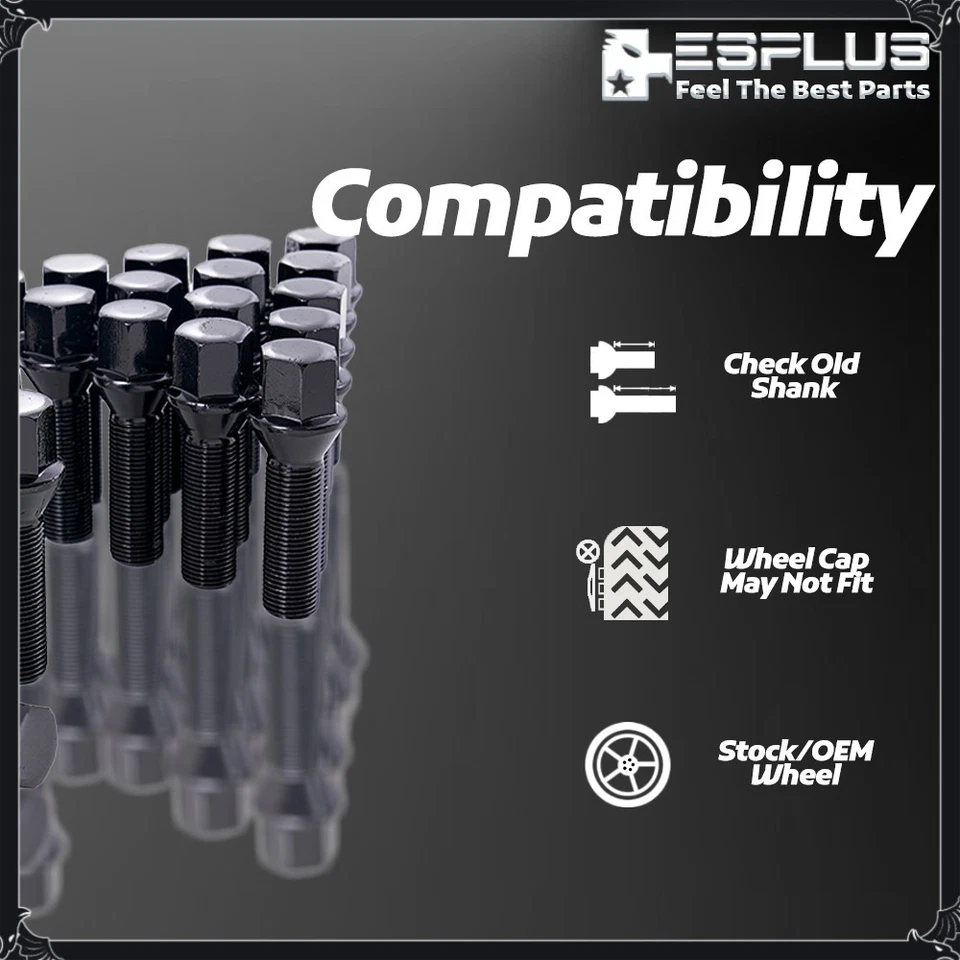 20 Rolls-Royce Bolt 14x1,25 negro 45 mm espaciadores Ghost/Wraith/Spectre 15-19 mm Foto 4 de 4