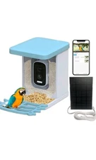 Smart Bird Feeder with Camera, Birdfeeder Outdoors Solar Powered, AI Identify