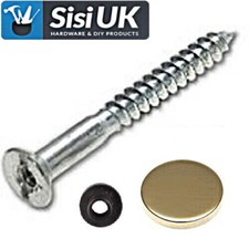 Mirror Screws Choose - Size/Type Available Flat,Dome,Chrome & Brass High Quality