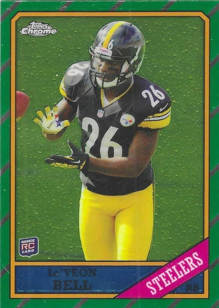 LE'VEON BELL 2013 TOPPS CHROME "86 DESIGN" #29 PITTABURGH STEELERS