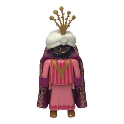Playmobil Christmas Nativity 5719 Balthazar King Pink Wise Man Replacement  Toy