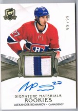 2020-21 THE CUP SIGNATURE MATERIALS ROOKIES PATCH 3 COLORS ALEXANDER ROMANOV
