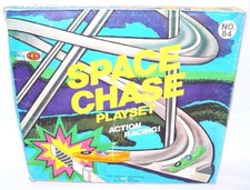 Burjasot Spain SHAMBER'S SPACE CHASE RACING JET VEHICLE Toy Track Playset MIB 70
