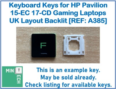 Tastatur Ersatz Tasten für HP Pavilion 15-EC 17-CD Gaming Laptops UK Hintergrundbeleuchtung