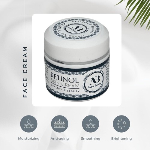 Amira Beauty 2% Retinol Face Neck Cream, Anti-Aging , Reduces Wrinkles - Picture 5 of 10