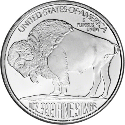 1 oz. SilverTowne Silver Round - Buffalo Design - 999 Fine | eBay