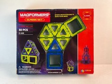 MAGFORMERS 63068 Plastic 30-Piece Magnetic Building Blocks Classic Set