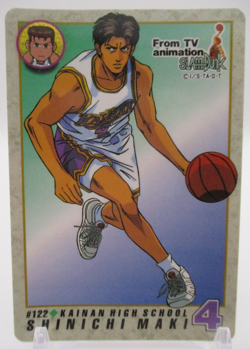 Shinichi Maki Kainan #122 SLAM DUNK Card animation BNADAI 1994