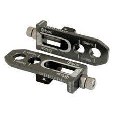 BOX ONE Chain Tensioners BMX PAIR GUN METAL
