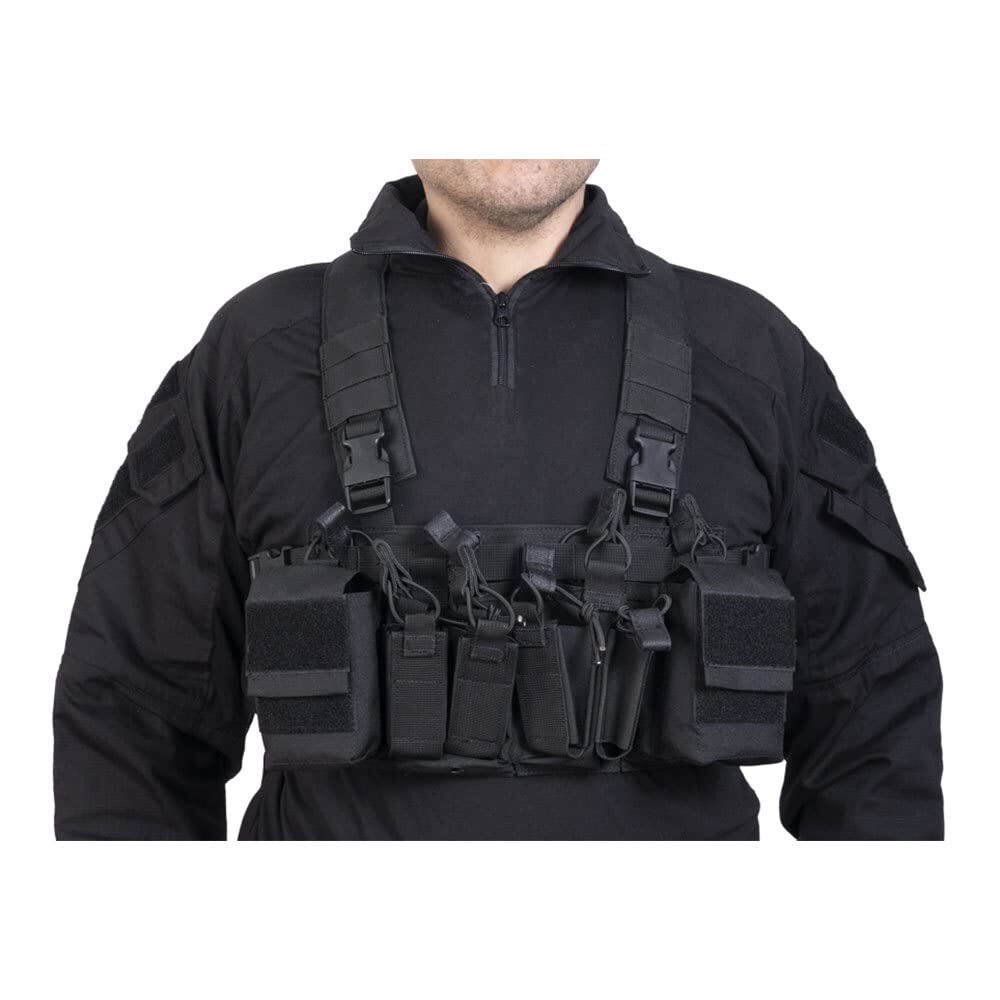 Chest Rig Force MK1 Black Delta Tactic | Equipaggiamento Tattico Professionale
