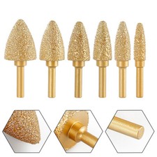 1 Stück 6mm Schaft Diamantfräser Schleifen Rotationsbit gelöteter Schleifkopf