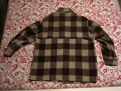 Vintage 40s BUCK SKEIN JOE Plaid Wool Hunting Outdoors JACKET COAT