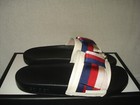 100%AUTH WOMEN GUCCI FLAT PURSUIT WHITE RUBBER POOL SLIDE SANDAL BOW EU 36/US 6 — photo 4