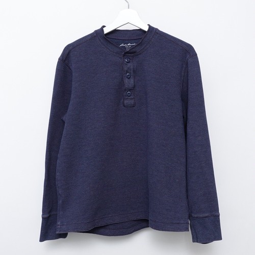 Henley Shirt Long Sleeve Waffle Knit 