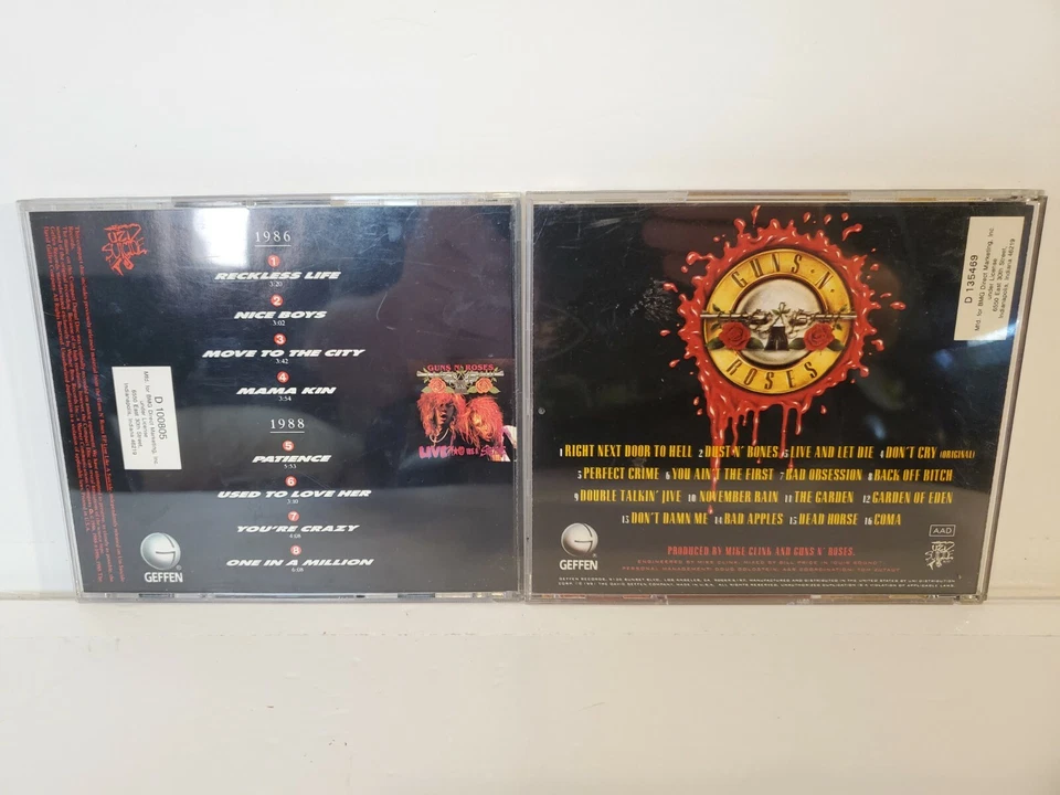 Guns N' Roses LOT OF 2 CDs Use Your Illusion 1 And GN'R Lies BMG CLUB EDITIONS - Imagem 3 de 3