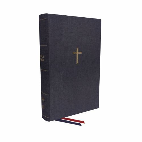 Nkjv, Single-Column Wide-Margin Reference Bible, Cloth Over Board, Blue, Red Letter, Comfort Print : Holy Bible, New King James Version Thomas Nelson - Image 5