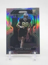 Payton Turner SILVER PRIZM 2021 Panini Prizm #379 New Orleans Saints (RC) SP