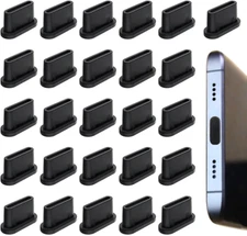 25 Pcs USB Type C Anti Dust Plugs Cover USB C Charging Port Plugs