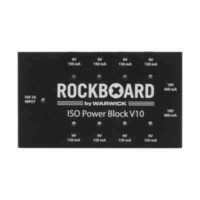 RockBoard ISO Power Block V10 Isolated & Filtered Power Supply (8x 9v   2x 18V 
