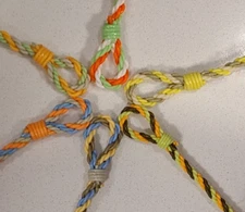 kafly Lanyard, furled from upcycled fly line - you pick a color group
