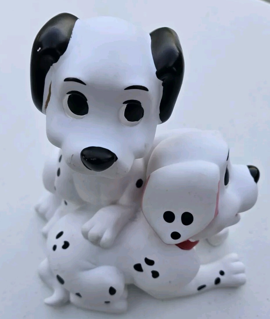 レア 90s Disney USA製 101 Dalmatians 白 XL 101 Dalmatians Money Box Piggy Bank Rare Vintage Disney 1990s PVC