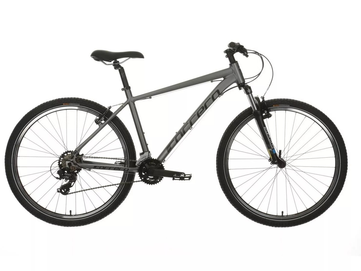 Carrera Valour Mens 14-Speed Grey Mountain Bike Medium