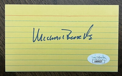 E. Michael Burke New York Yankees Knicks President Signed Autograph JSA COA