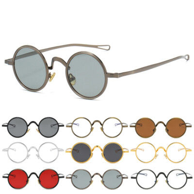 Retro 90s Small Round Sunglasses Polarized UV400 Protection Vintage Shades Amazon.com: TIJN Round Sunglasses for Women Men,Retro 90s  main image 3