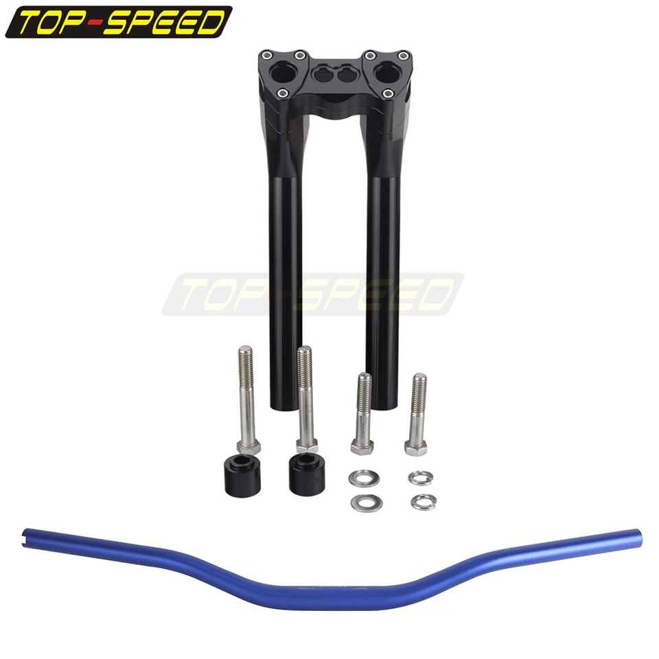 Kit elevador de manillar estilo club 12"+1" manillar de 1" para Harley Softail Street Bob Foto 2 de 4