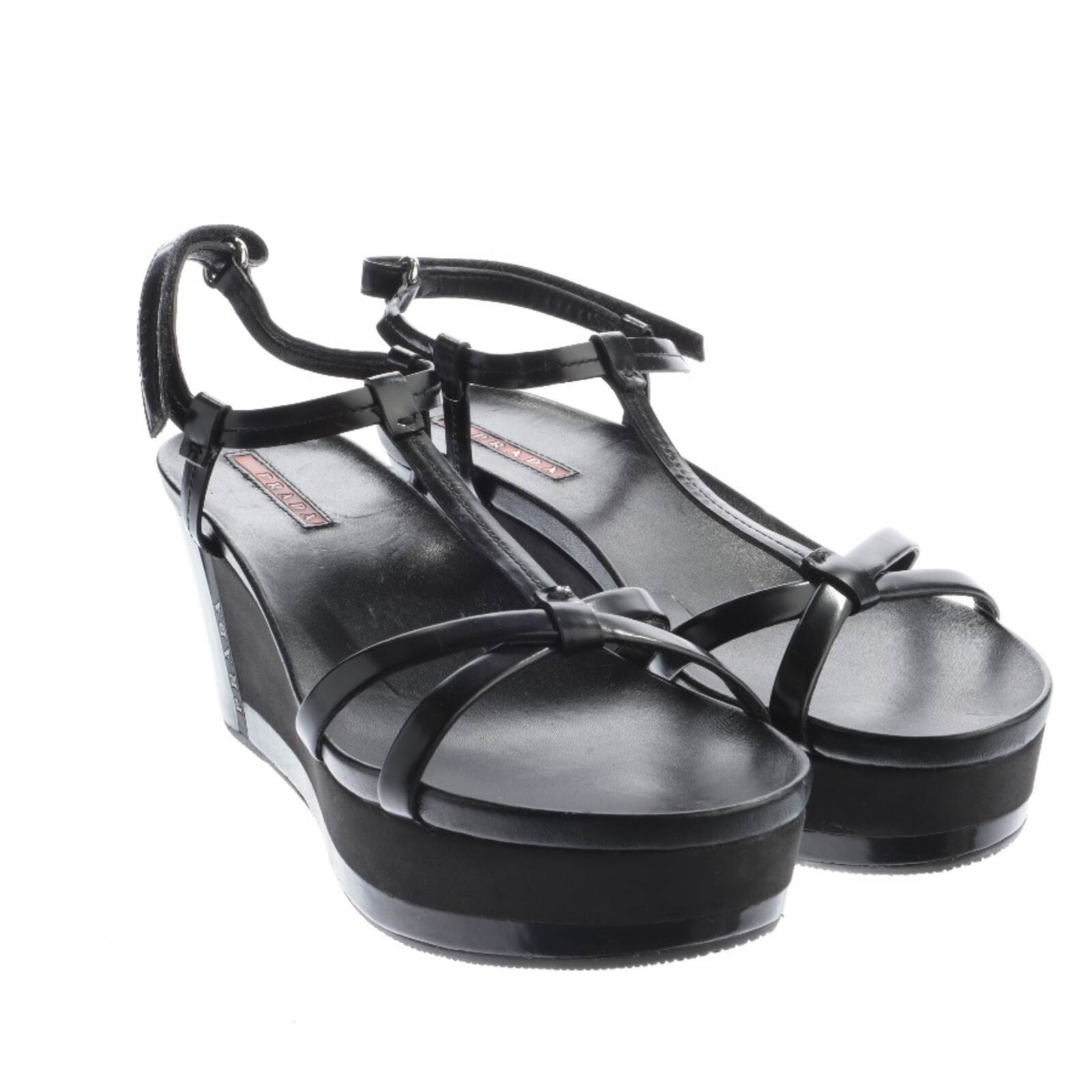 Wedges Prada Linea Rossa Schwarz 38 EUR