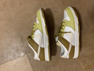 Nike Dunk Low White And Gold Size 11.5