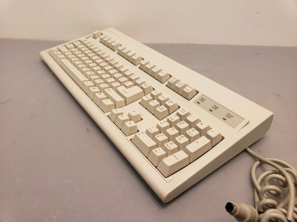 Vintage Keytronic E03601QLPS2-C Mechanical PS/2 PS2 Keyboard Clean - Image 4 of 4