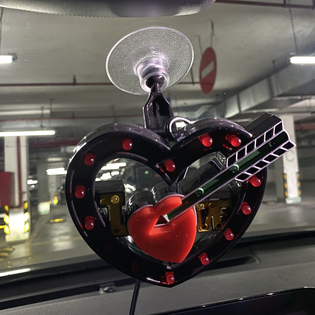 LED Atmosphere Flickering Strobe Heart Light RGB Colorful Lamp