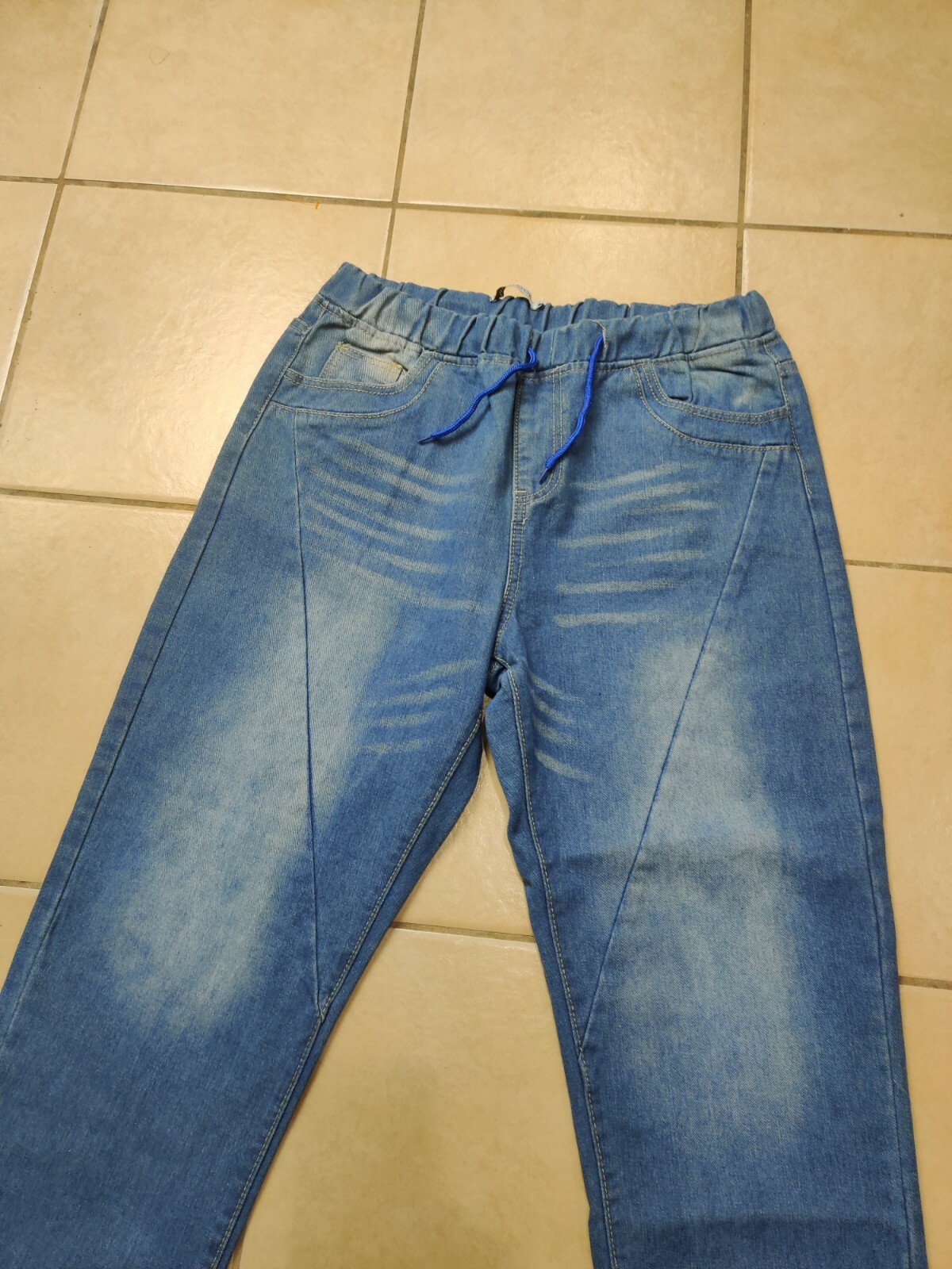 MISSLOOK Pull On Elasticized Drawstring Waist Jea… - image 7